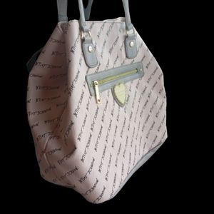 Pink and gray Betsy Johnson handbag Purse